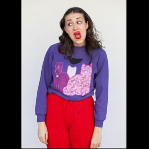 Miranda sings cat sweatshirt Clearance